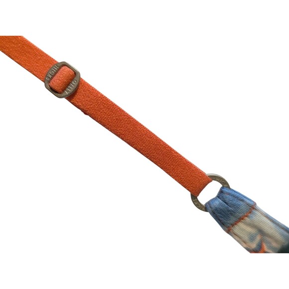 Gilly Hicks Lace Bralette Small Orange Blue Adjustable Straps Cotton Blend Sexy - Picture 7 of 9